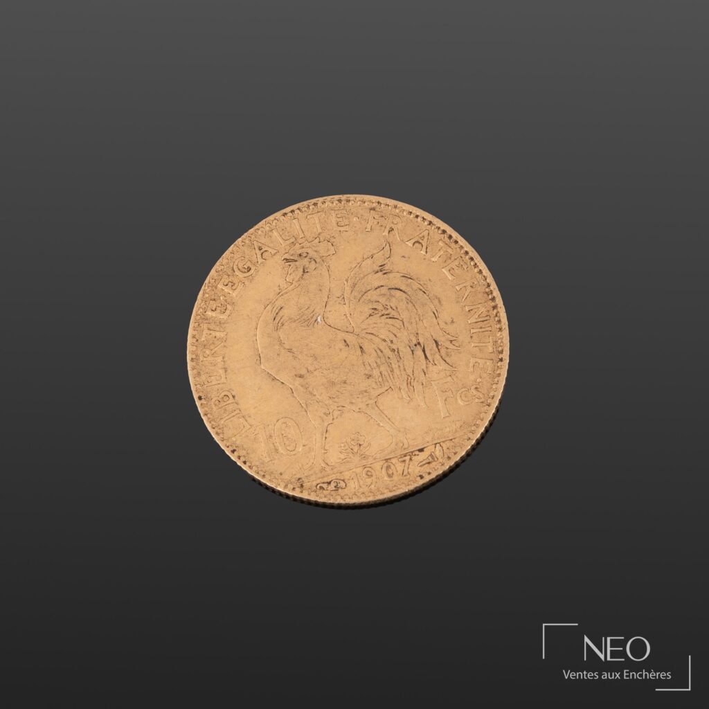 Pièce de 10 francs or Marianne au coq
