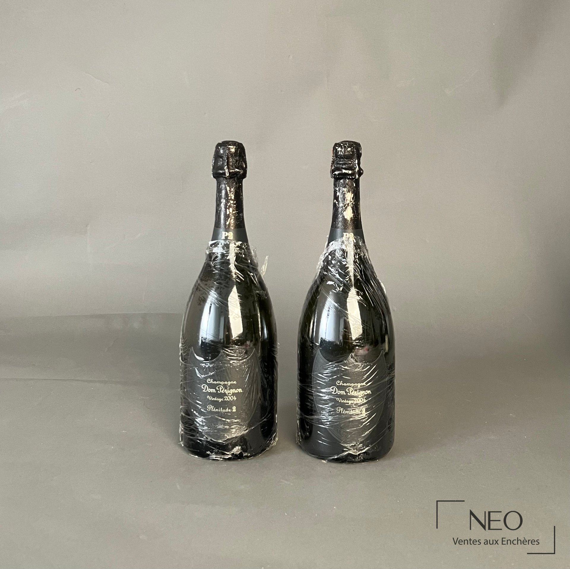 2 bouteilles Champagne Dom Perignon Plenitude 2, Vintage 2004