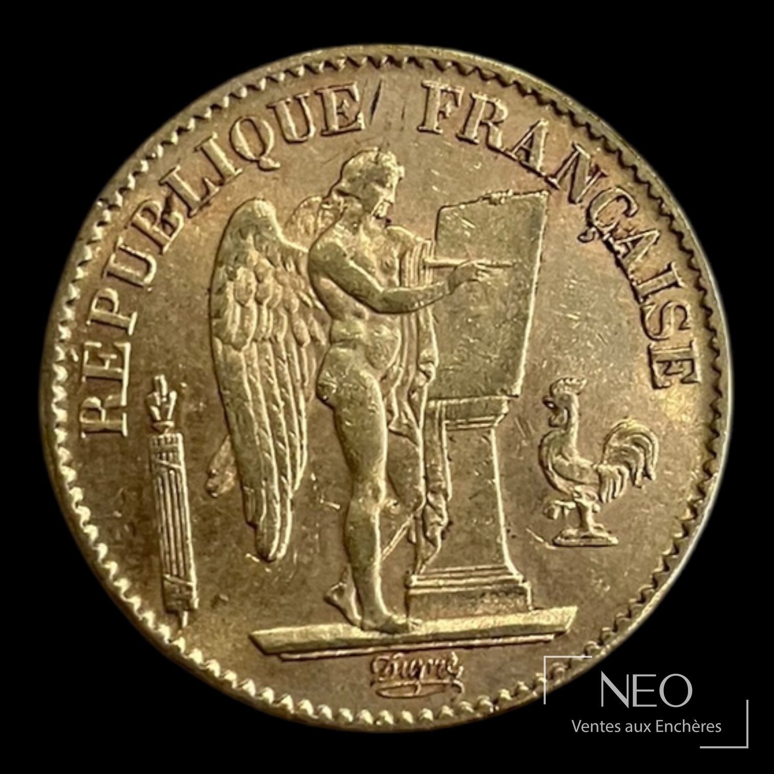 20 francs Génie ailé 1895 A Paris