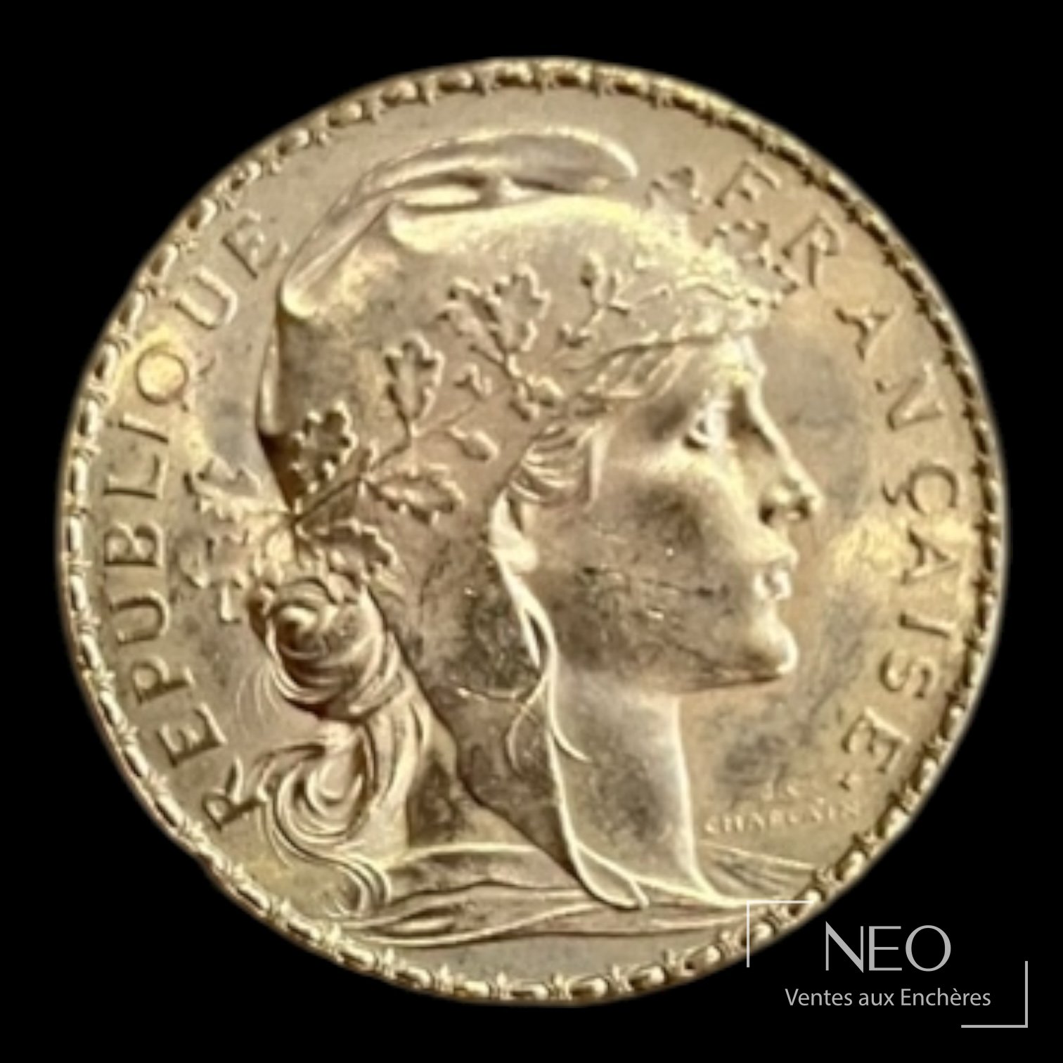 20 francs Marianne au coq 1909