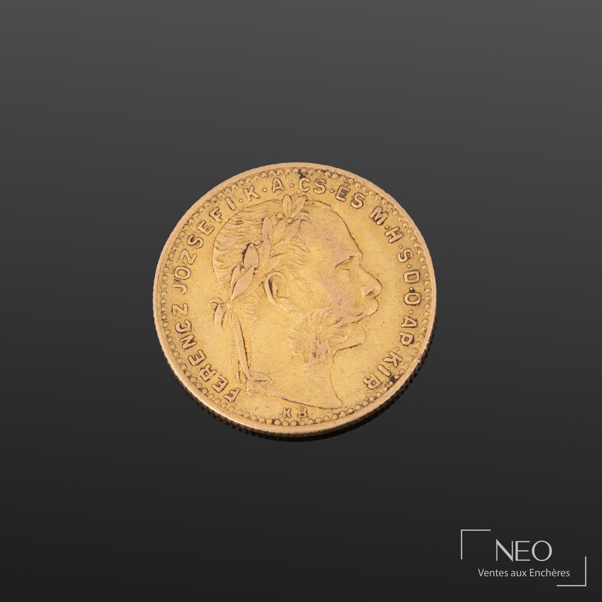 Pièce de 20 francs or François Joseph Ier, 1887