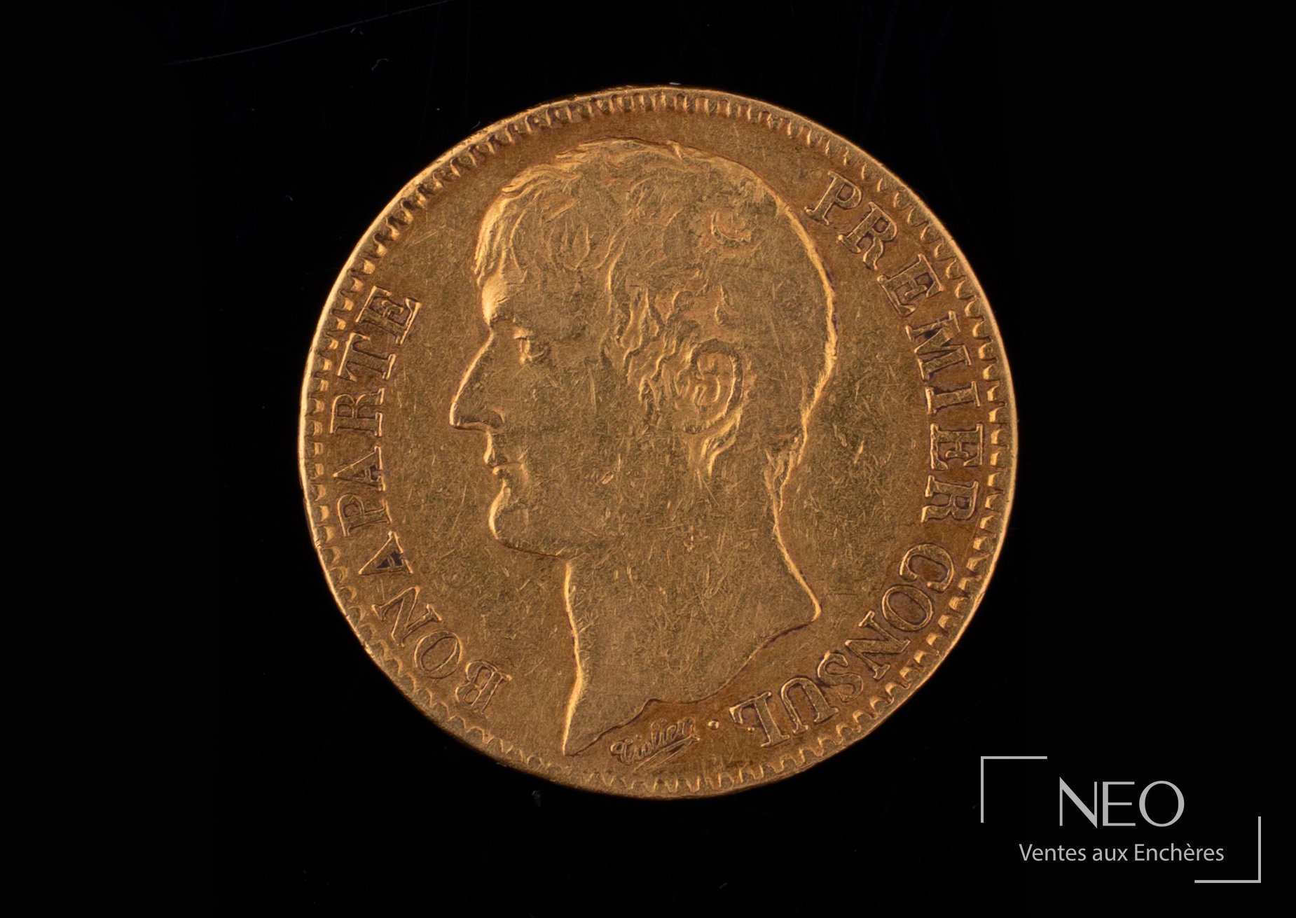 40 Francs An XI Bonaparte, pièce or de 40 francs, An XI