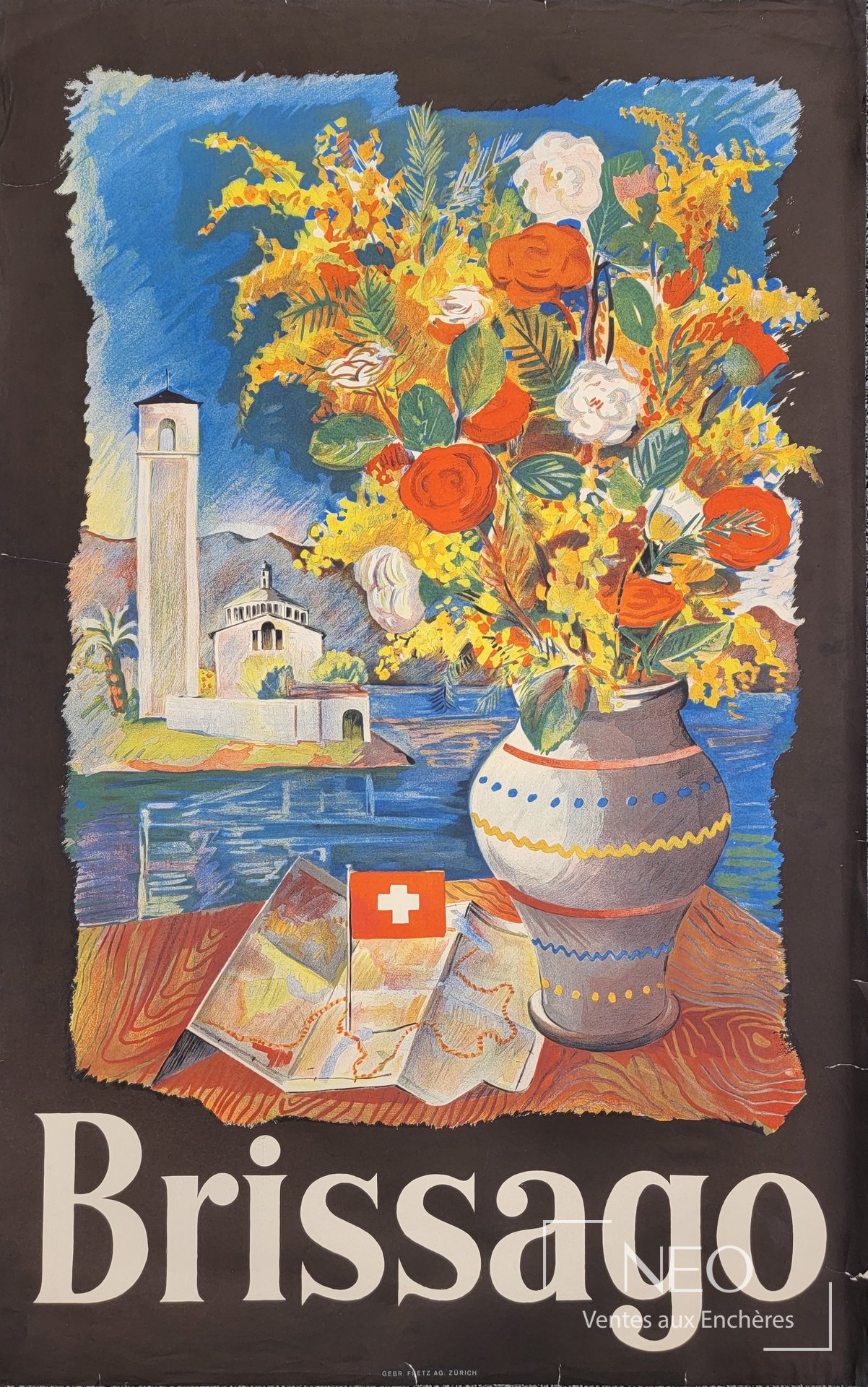 Affiche Brissago en couleurs