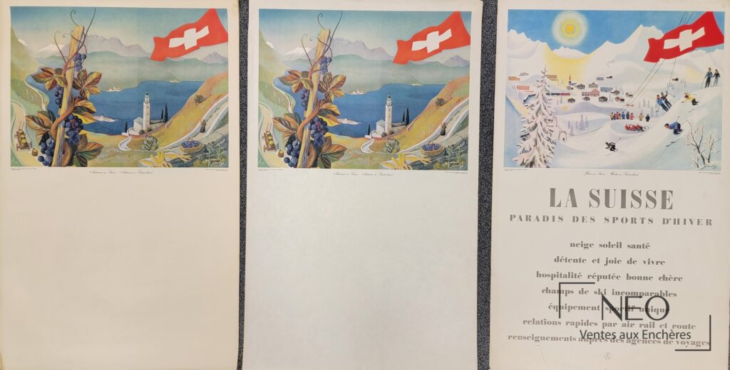 Trois affiches offset de Richard Gerbig