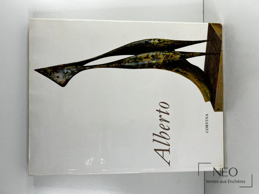 Couverture illustrée du livre Alberto avec une composition allongée en noir et jaune.