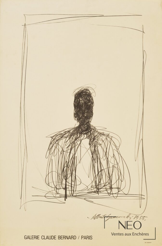 Affiche d’exposition d’après Alberto Giacometti