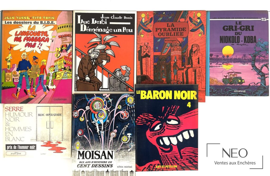 Ensemble d'albums de bande dessinée en couvertures