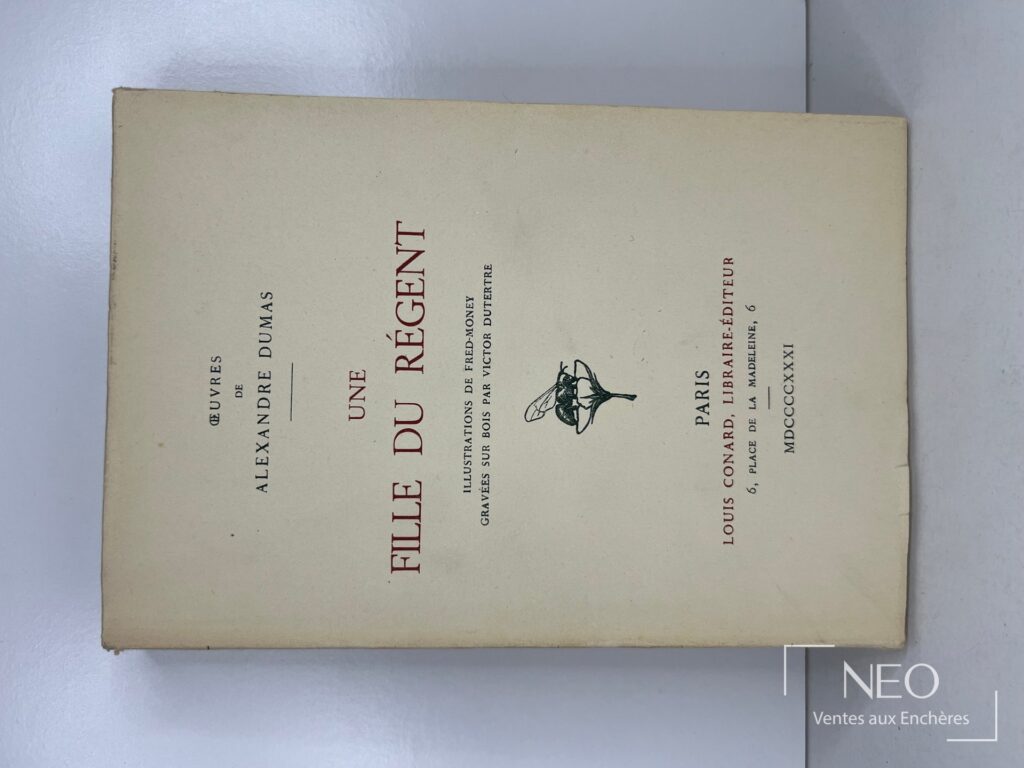 Première de couverture d’Une fille du régent d’Alexandre Dumas