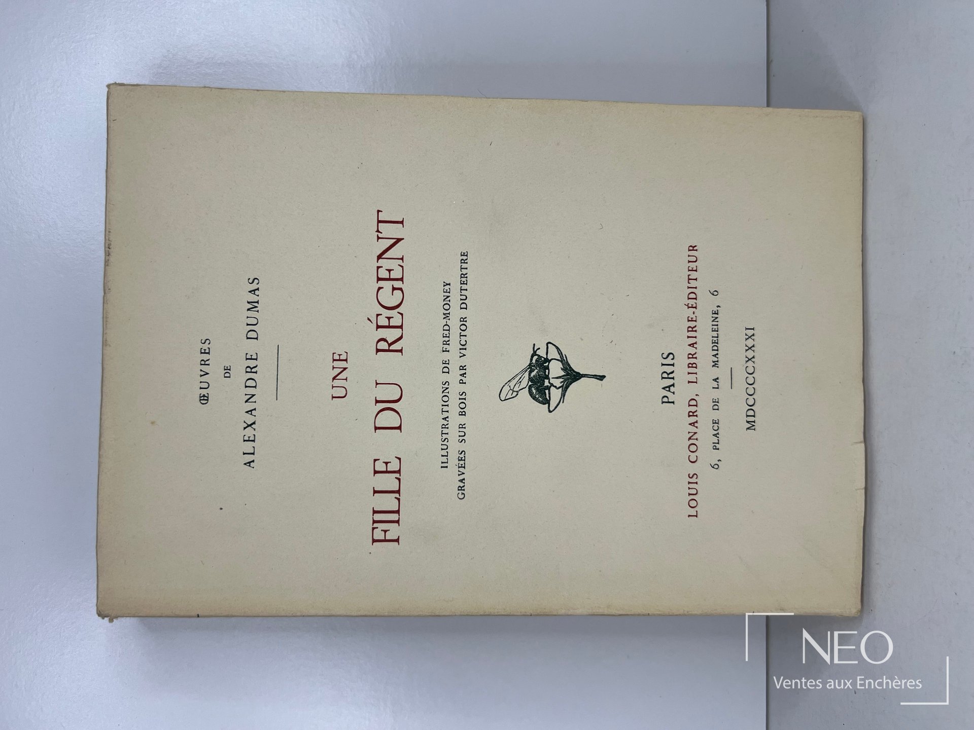 Première de couverture d’Une fille du régent d’Alexandre Dumas