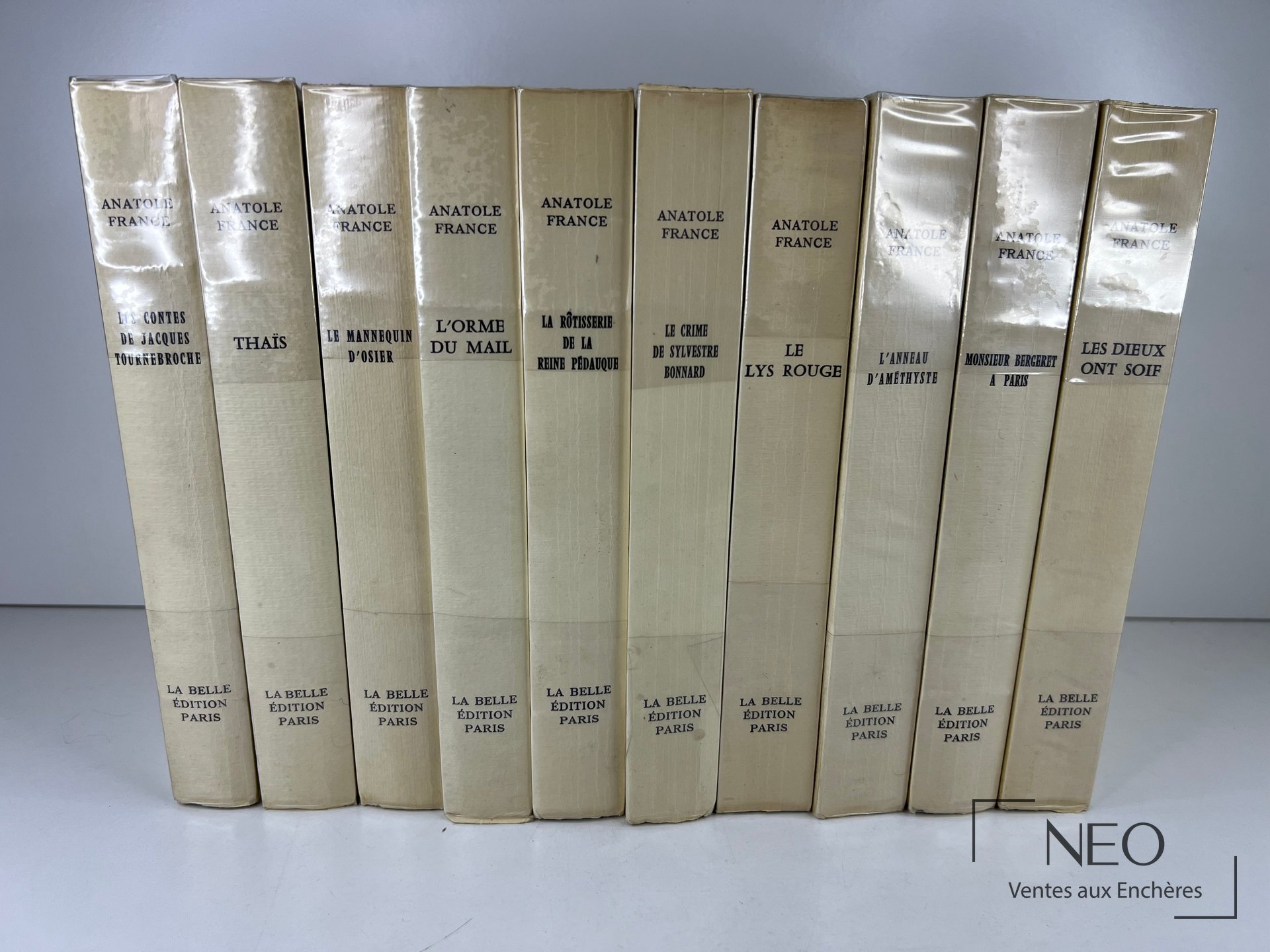 Anatole France. Dix volumes reliés, La belle édition, vers 1996