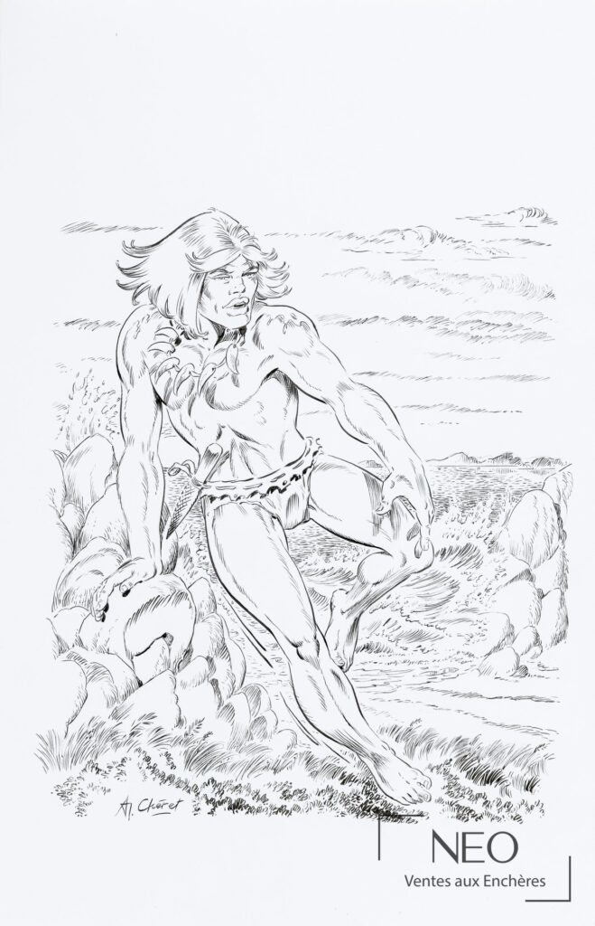 Dessin de Rahan par André Chéret