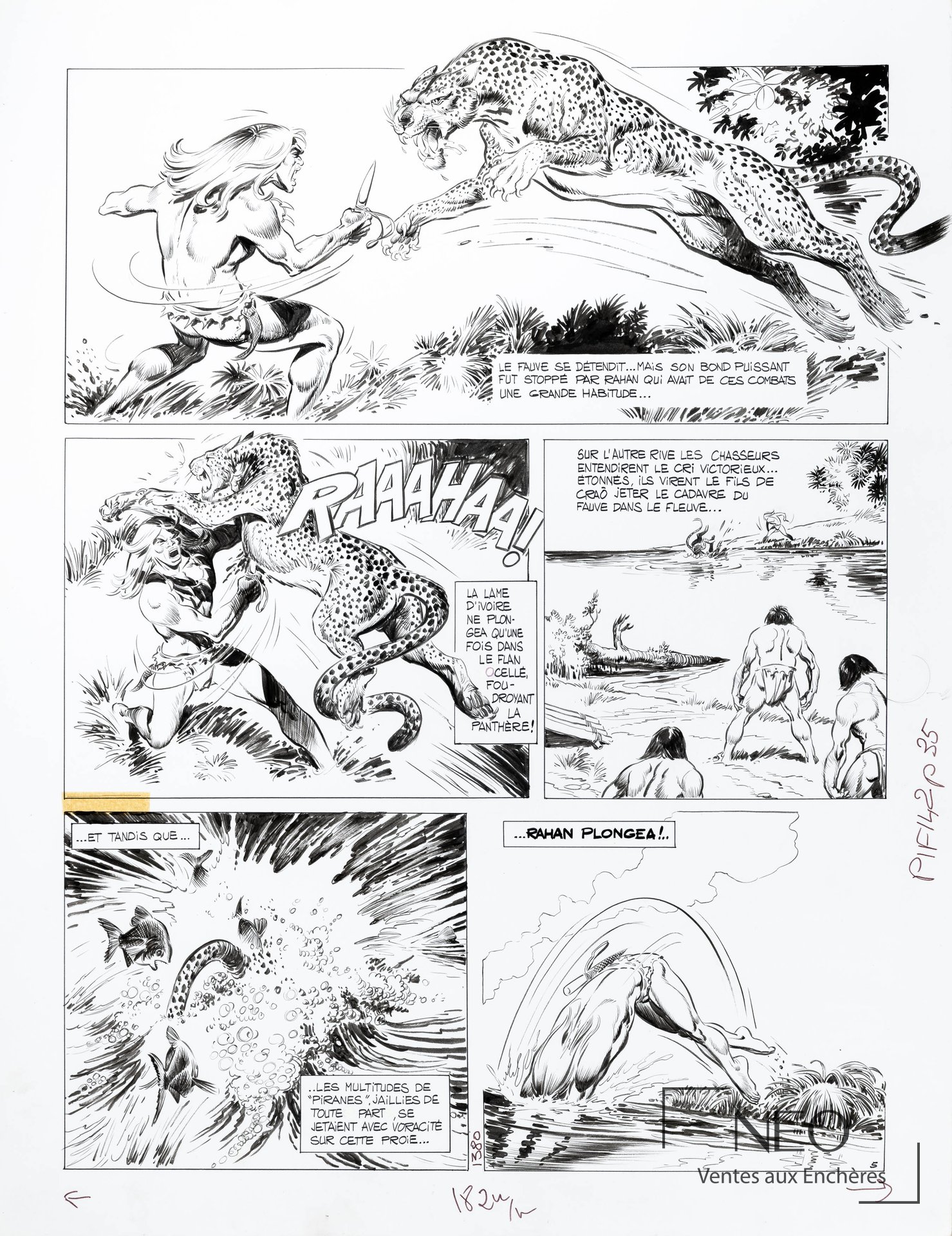 André Chéret et Roger Lécureux, Rahan, Le sorcier de la pleine lune, planche 5