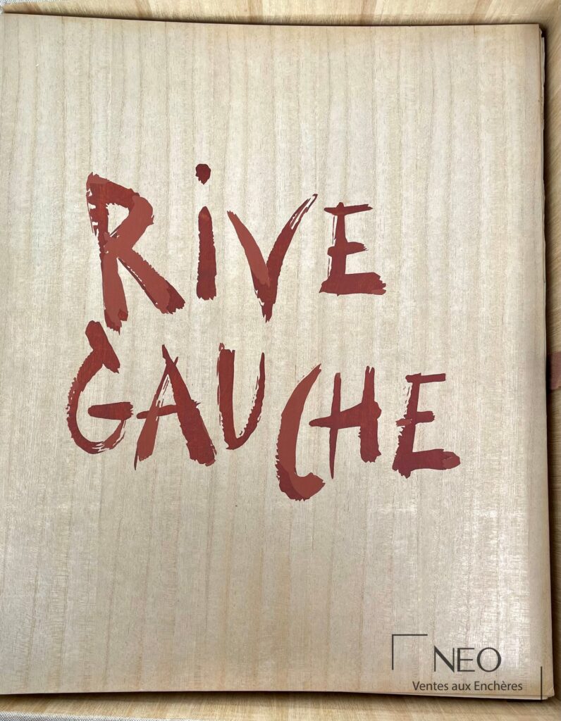 Couverture beige de Rive Gauche avec le titre en rouge.