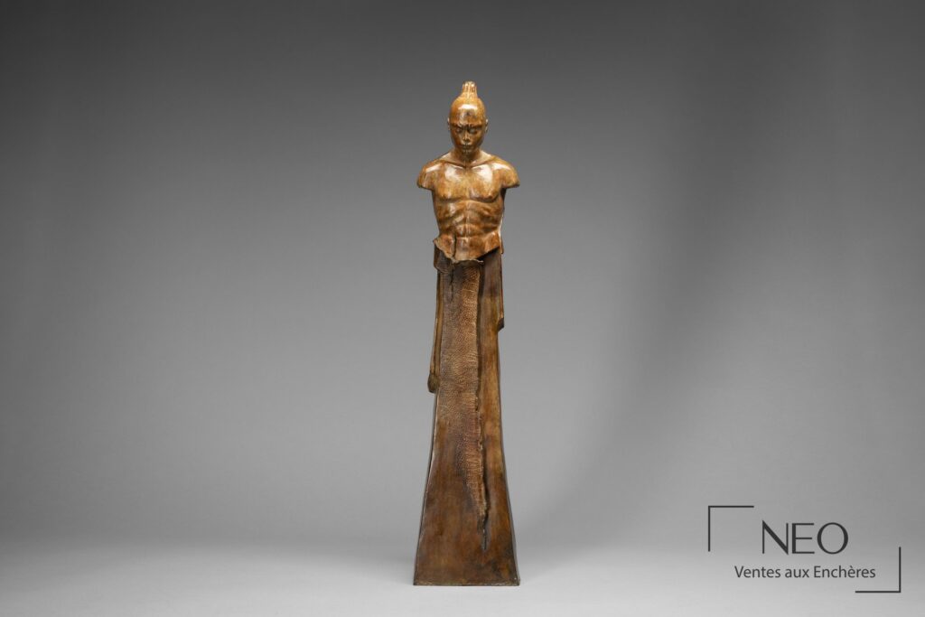 Sculpture en bronze d'Annabelle Delaigue vue de face