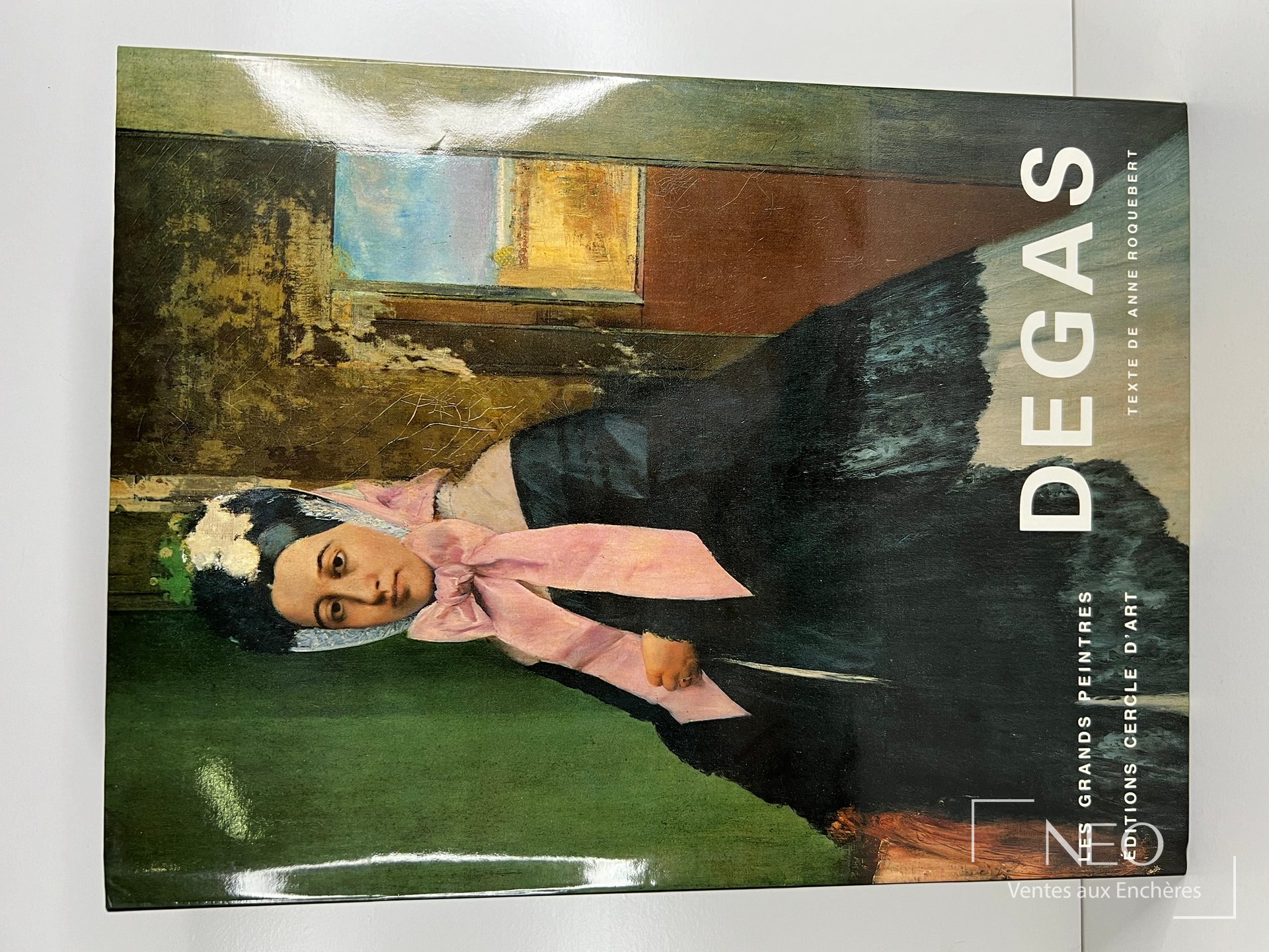 Couverture illustrée du livre Degas par Anne Roquebert