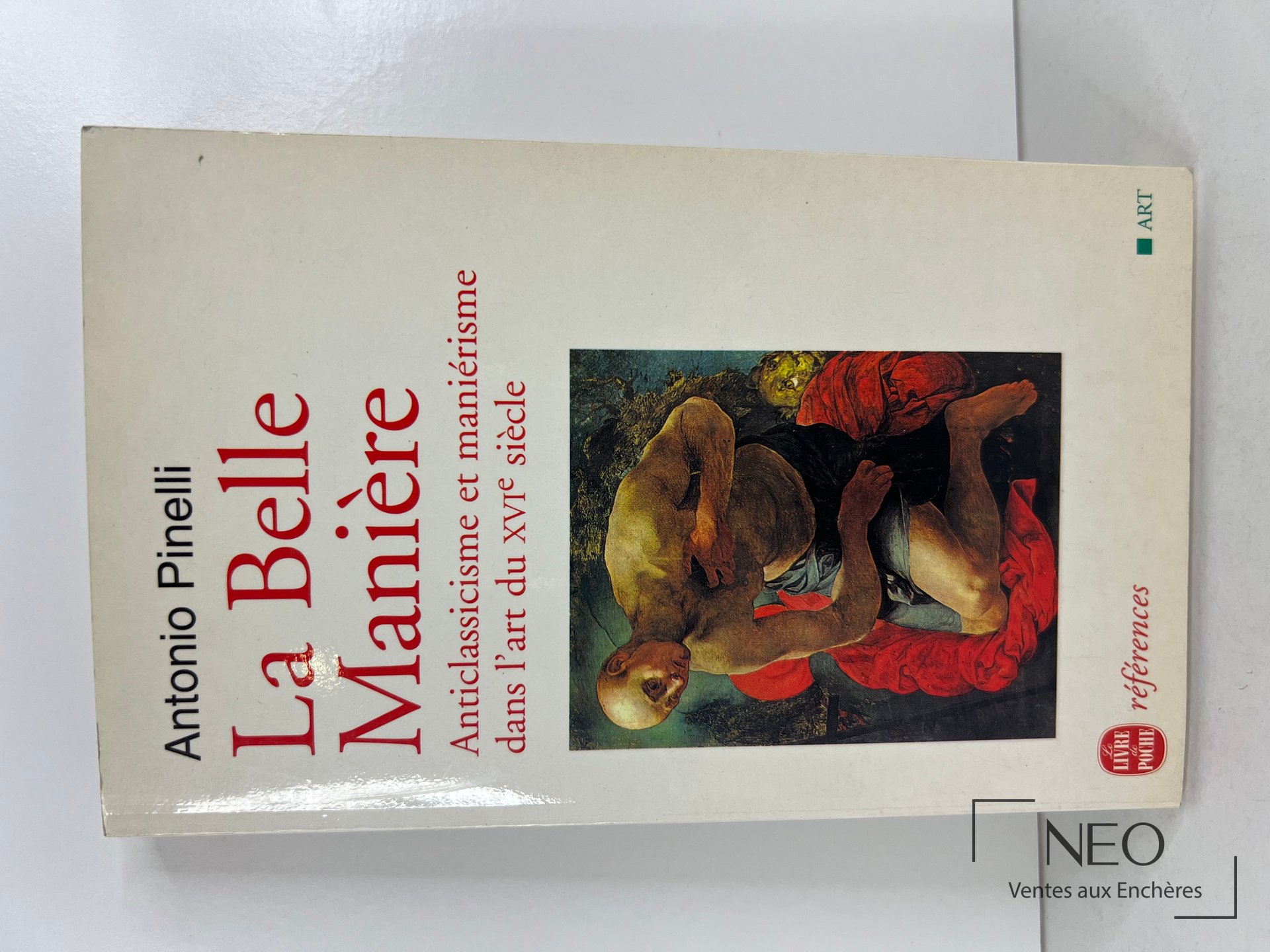 Couverture du livre Antonio Pinelli La belle manière avec illustration en page de garde