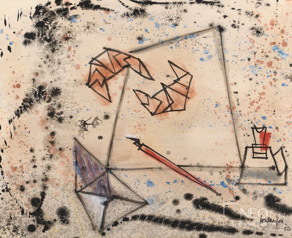 Composition abstraite d'Arthur Aeschbacher