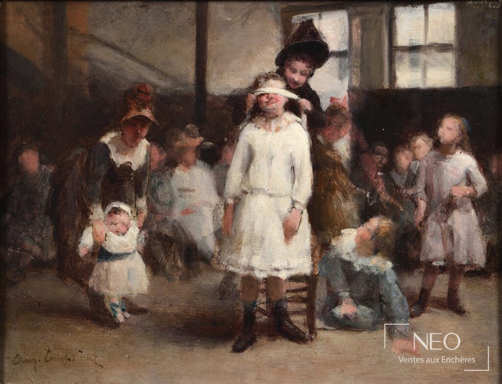 Scène de jeu avec plusieurs enfants
