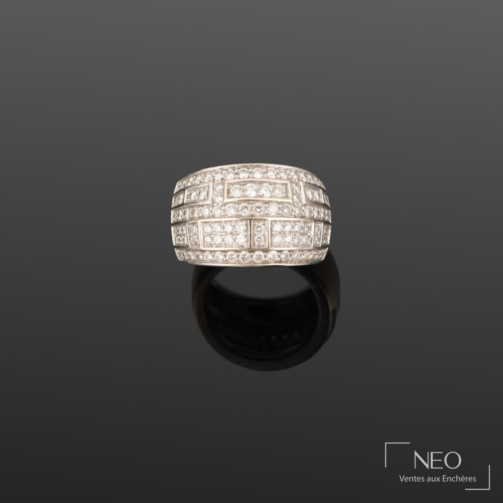 Bague Mauboussin Vice et versa pavée de diamants
