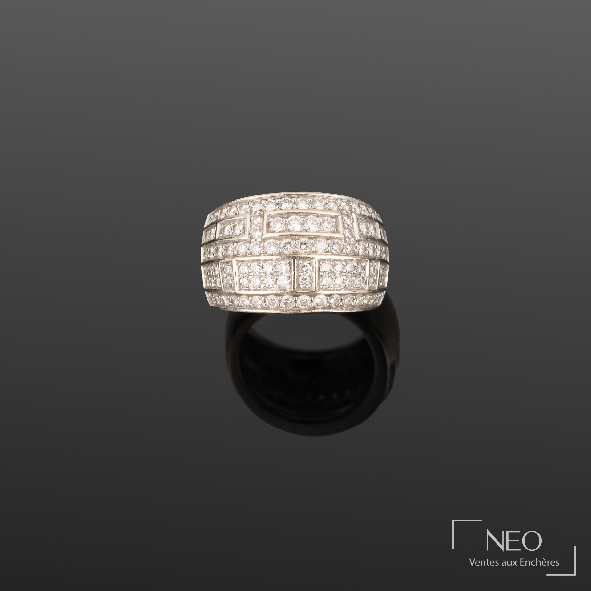 Bague Mauboussin Vice et versa pavée de diamants