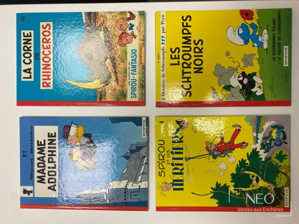 Quatre albums de bandes dessinées en réédition