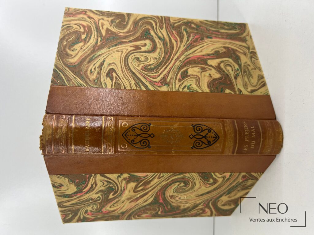 Livre relié en demi basane