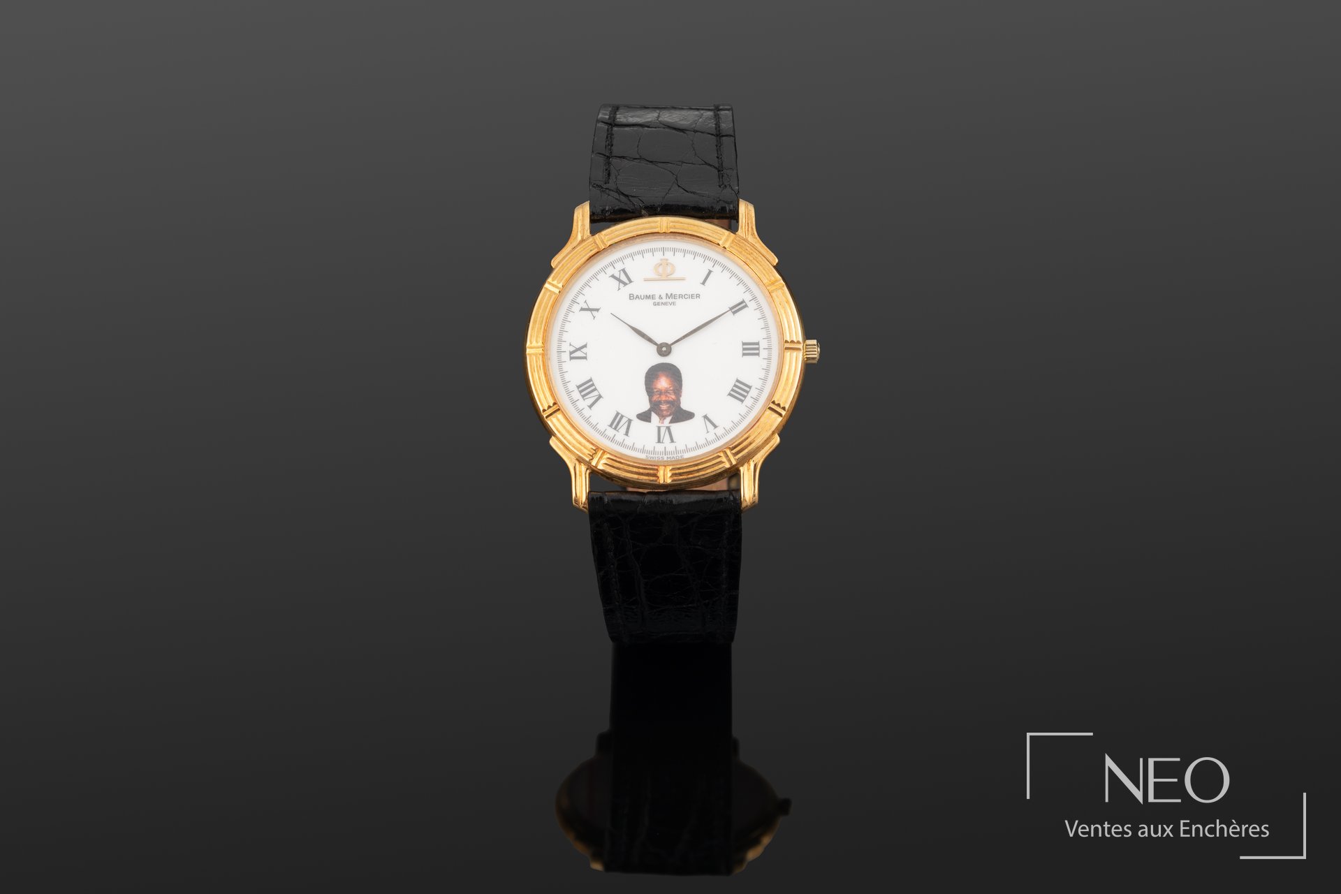 Baume & Mercier Classima, montre bracelet ronde en or jaune 18K, référence 15164