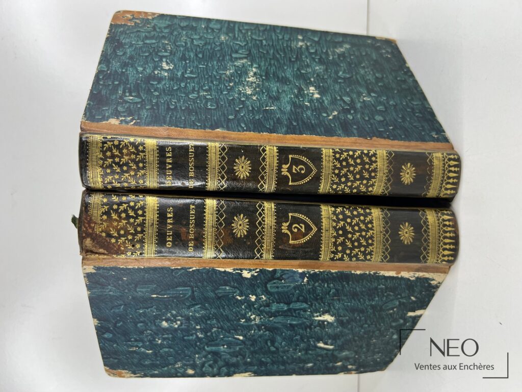 Deux volumes reliés en demi basane