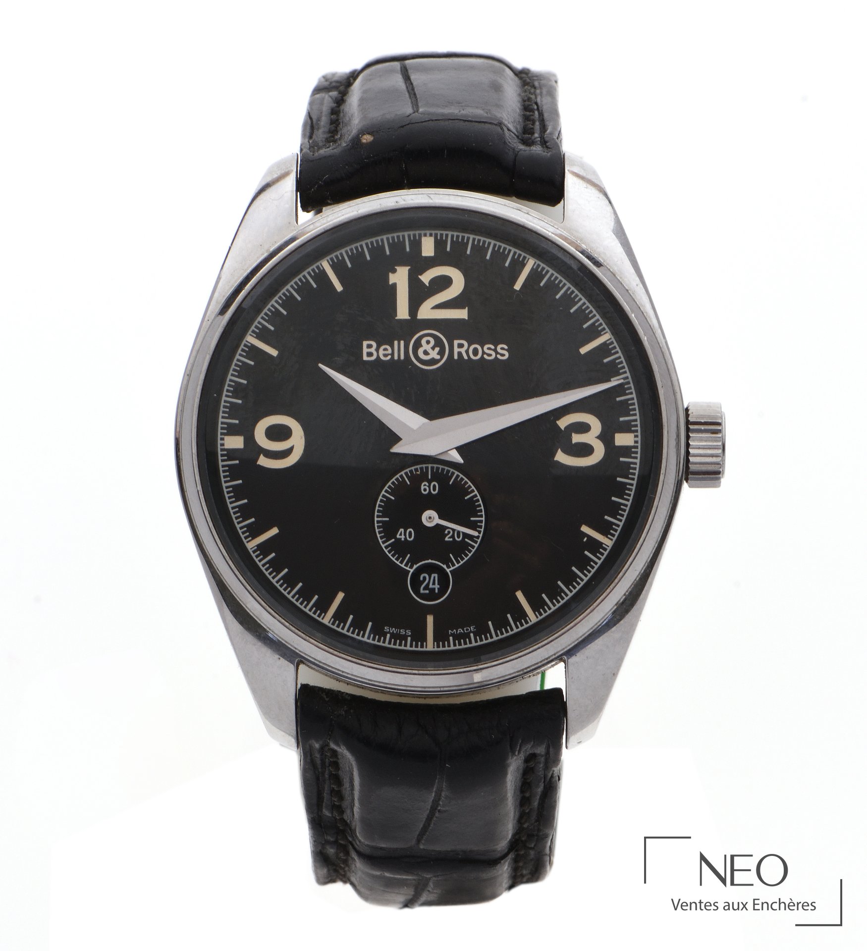 Bell & Ross Vintage 123, montre d’aviateur en acier automatique