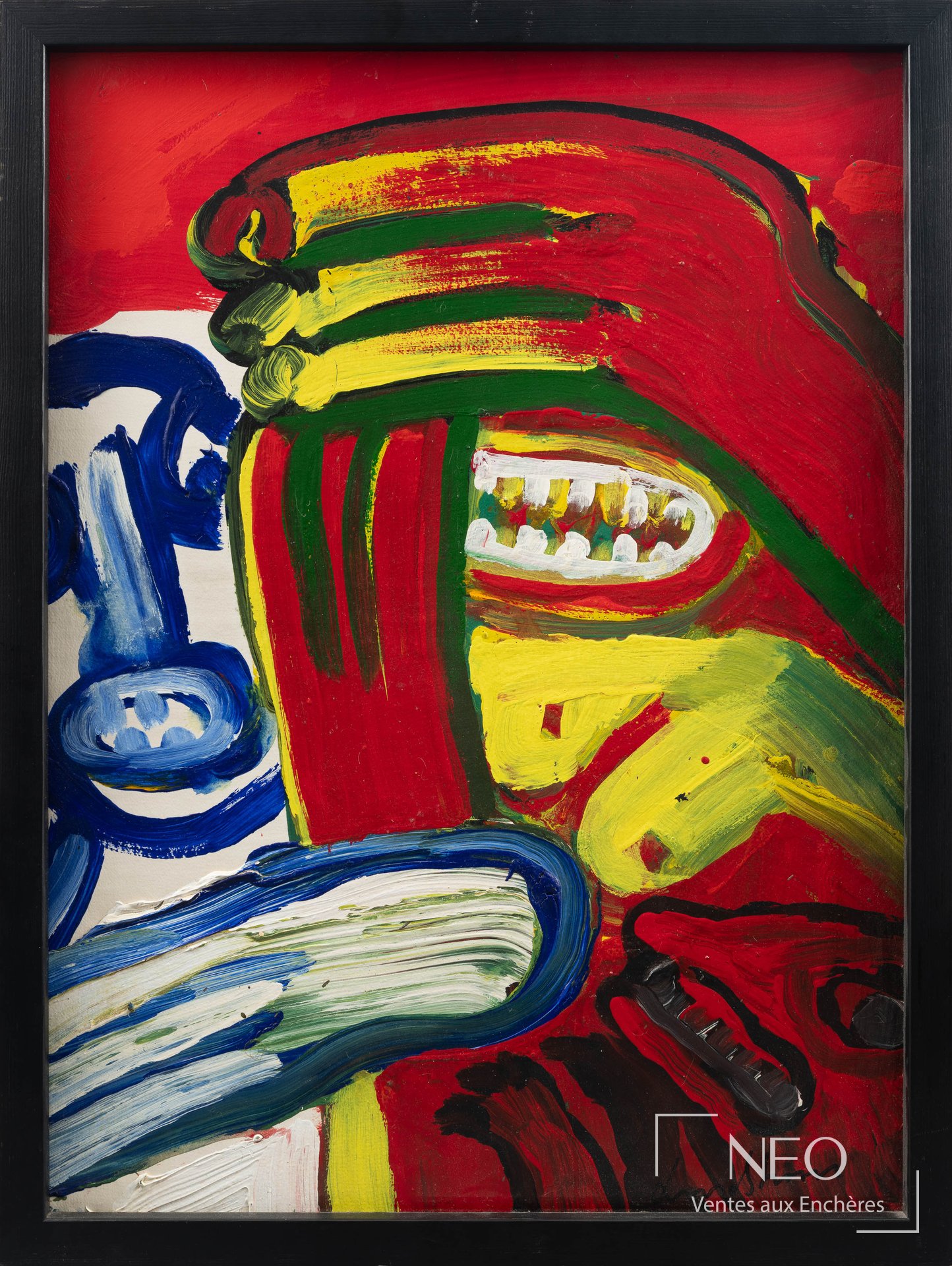 Composition abstraite aux personnages de Bengt Lindström