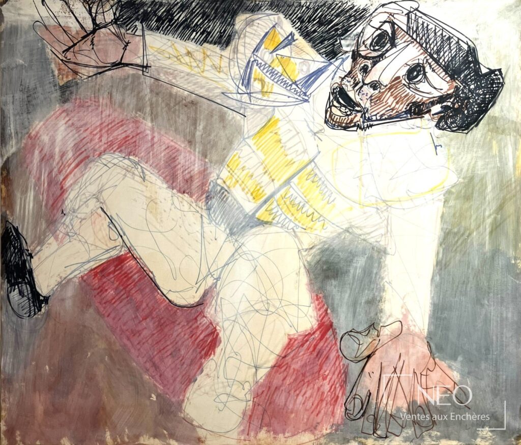 Composition expressionniste représentant un torero