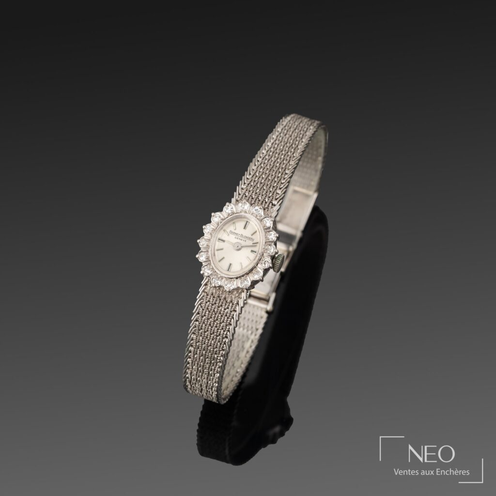 Montre bracelet BERNEY-BLONDEAU Genève en or gris