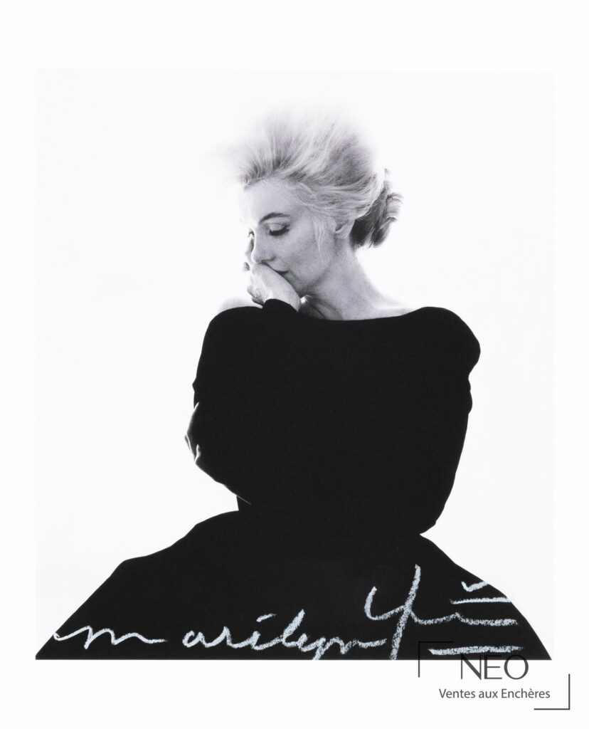 Photographie de Marilyn par Bert Stern en noir et blanc