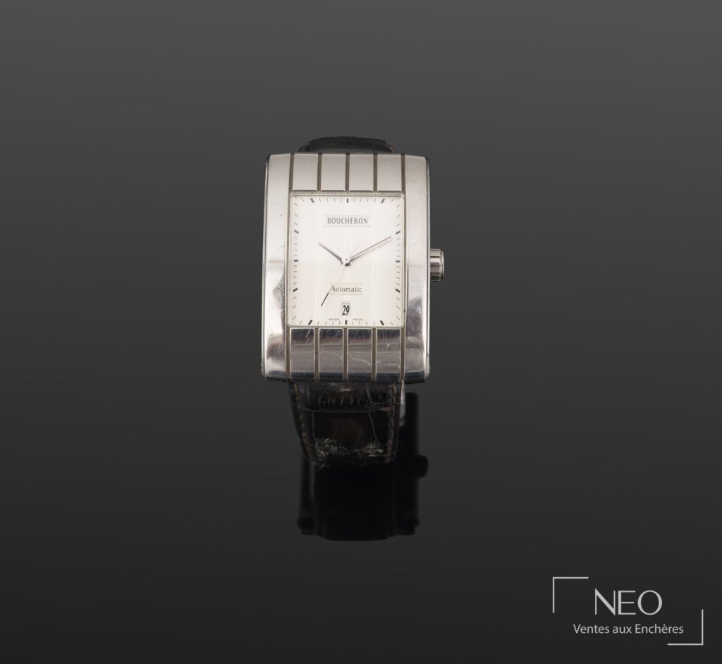 Montre Boucheron Reflet Icare rectangulaire en acier