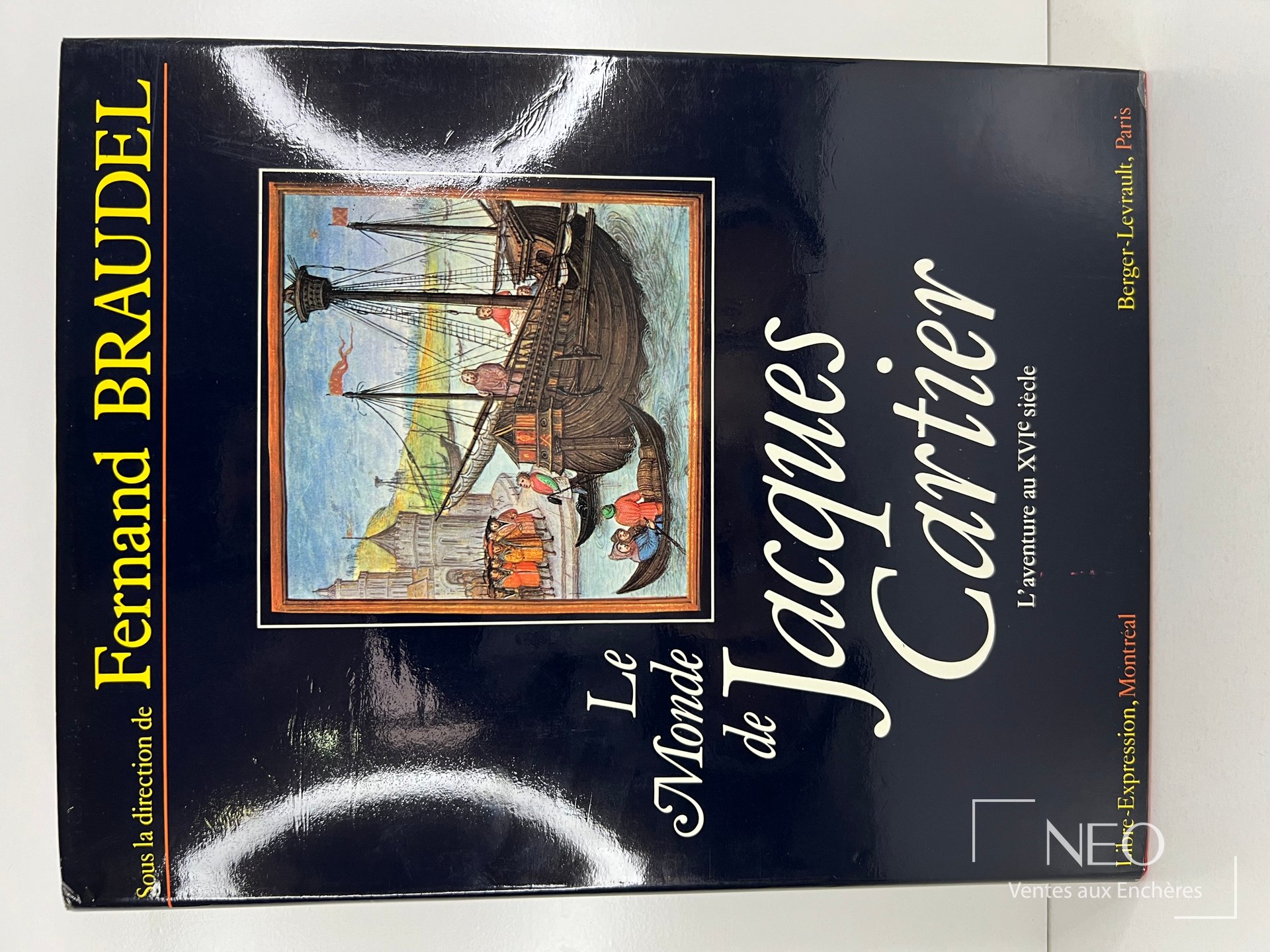 Couverture illustrée du livre Le monde de Jacques Cartier