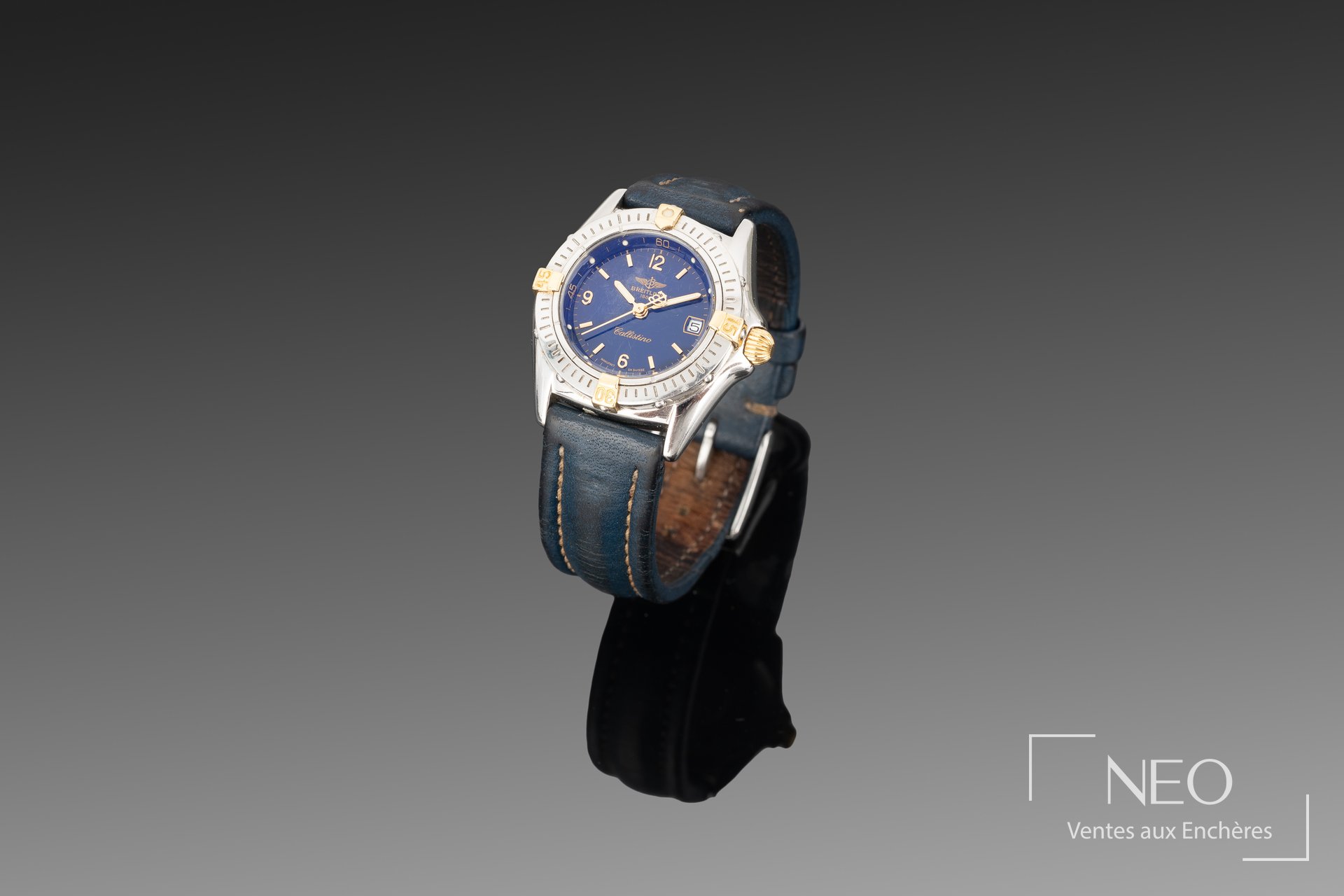 Breitling Callistino montre bracelet ronde vers 1997, référence 21160