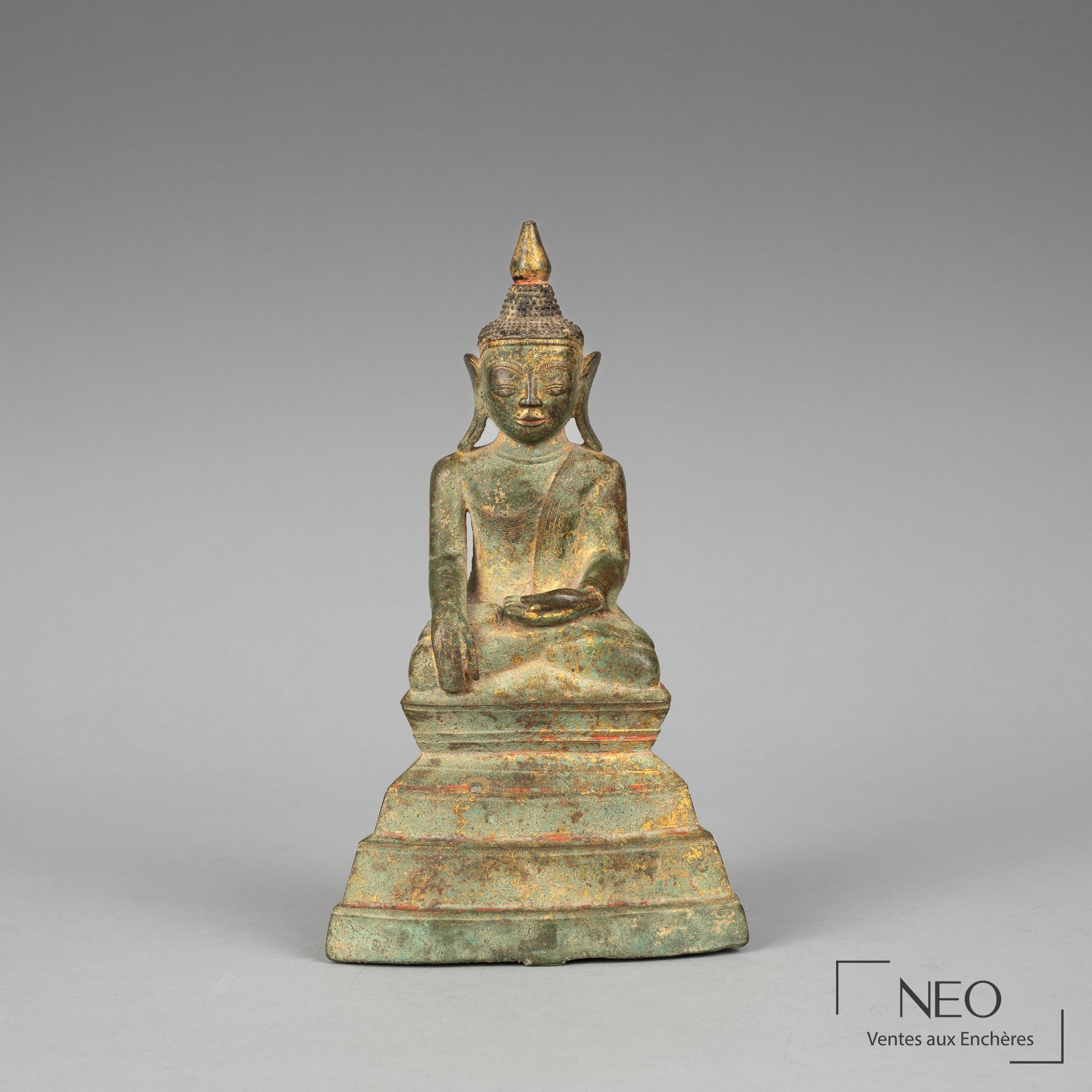 Buddha birman en alliage de métal