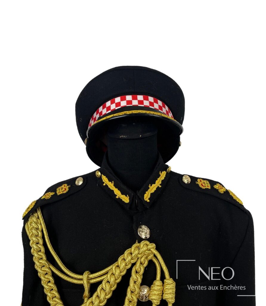 Buste d’officier supérieur de la police britannique vu de face