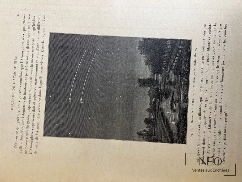 Page ouverte montrant un texte illustré et une planche sur l’atmosphère