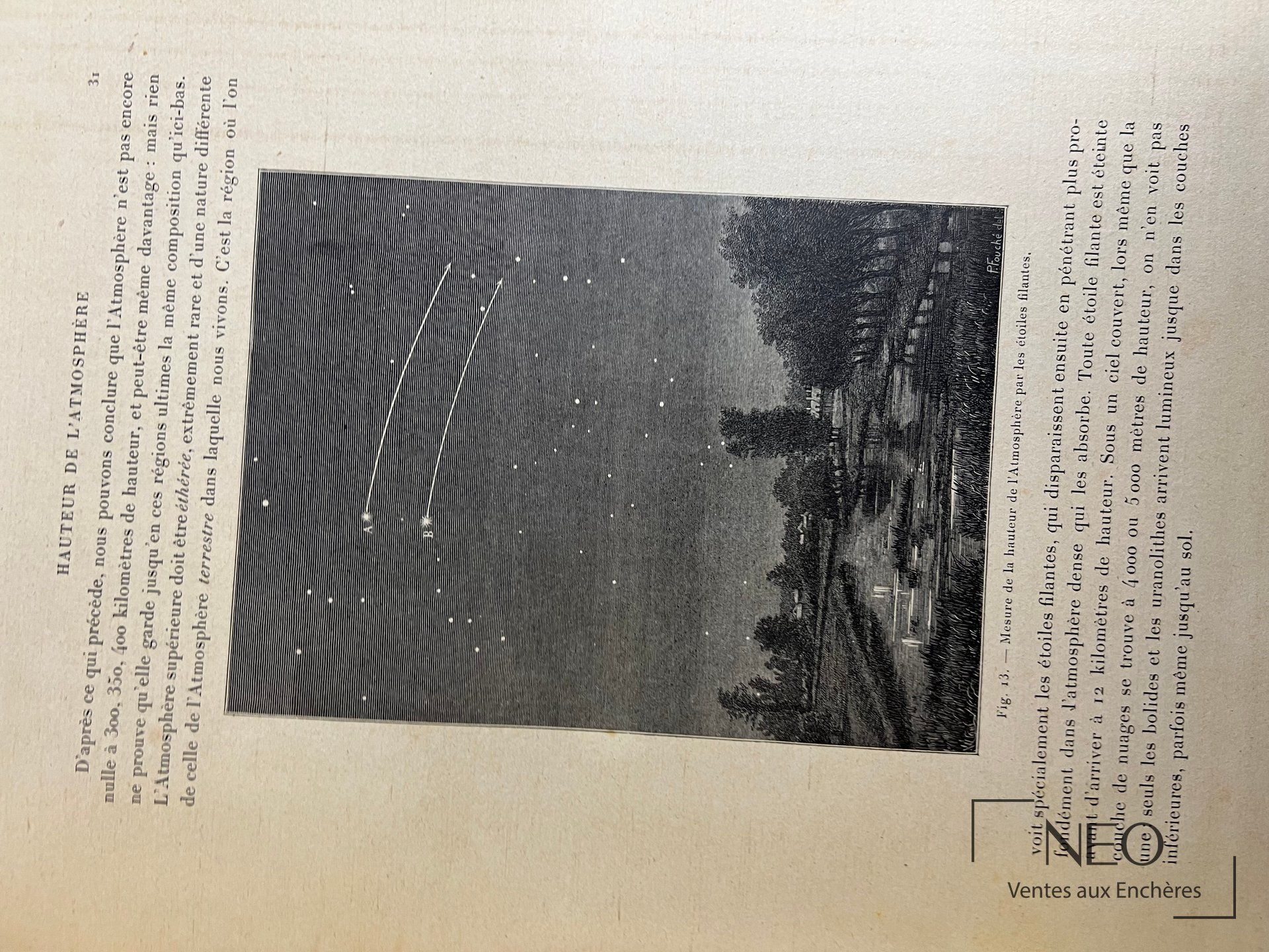 Page ouverte montrant un texte illustré et une planche sur l’atmosphère