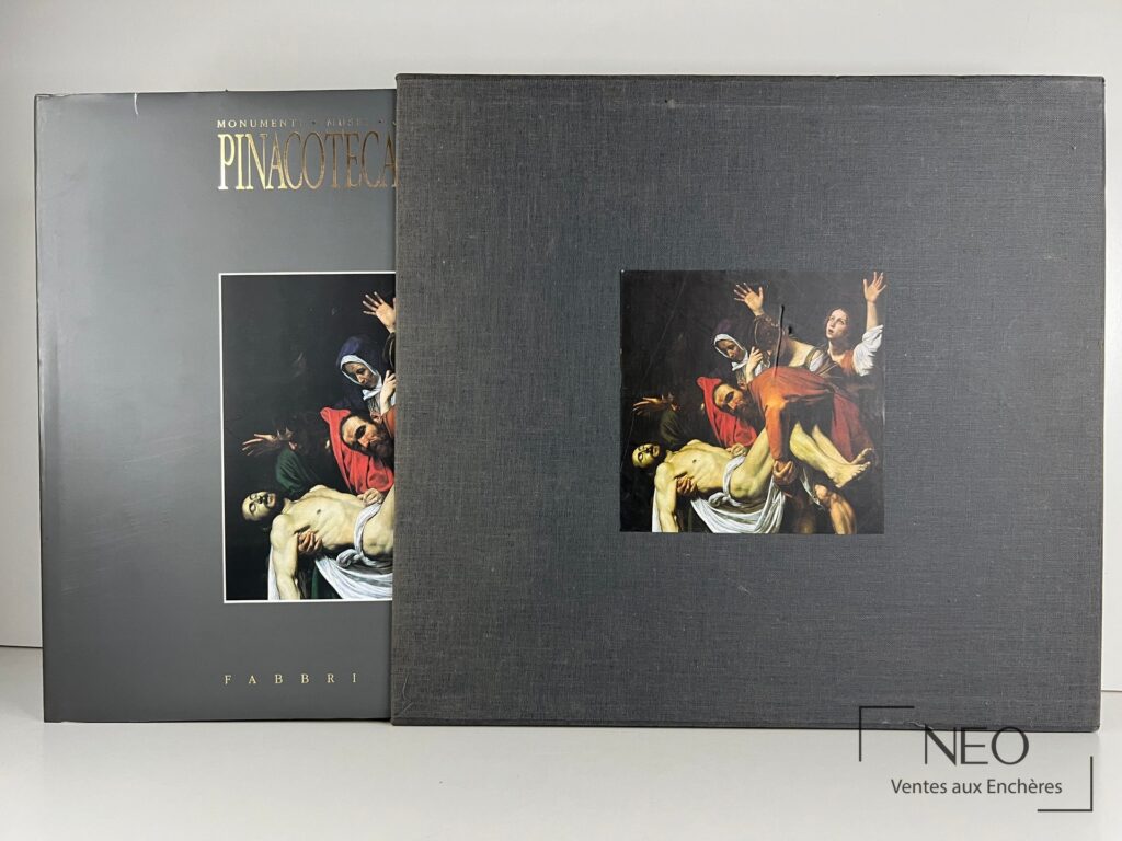 Ouvrage illustré Pinacoteca vaticana de Roberto Caravaggi avec jaquette et coffret gris