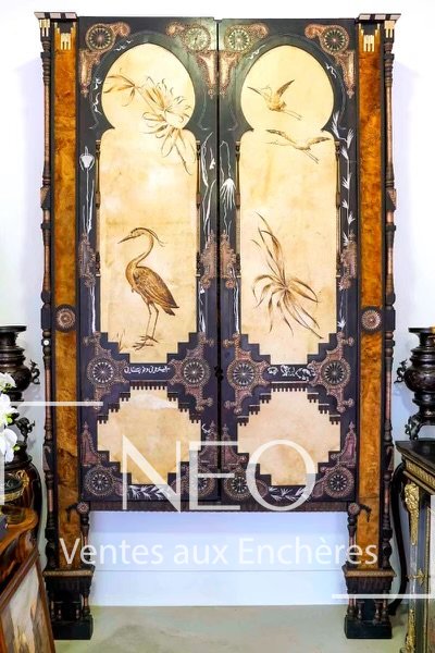 Cabinet Carlo Bugatti à deux vantaux