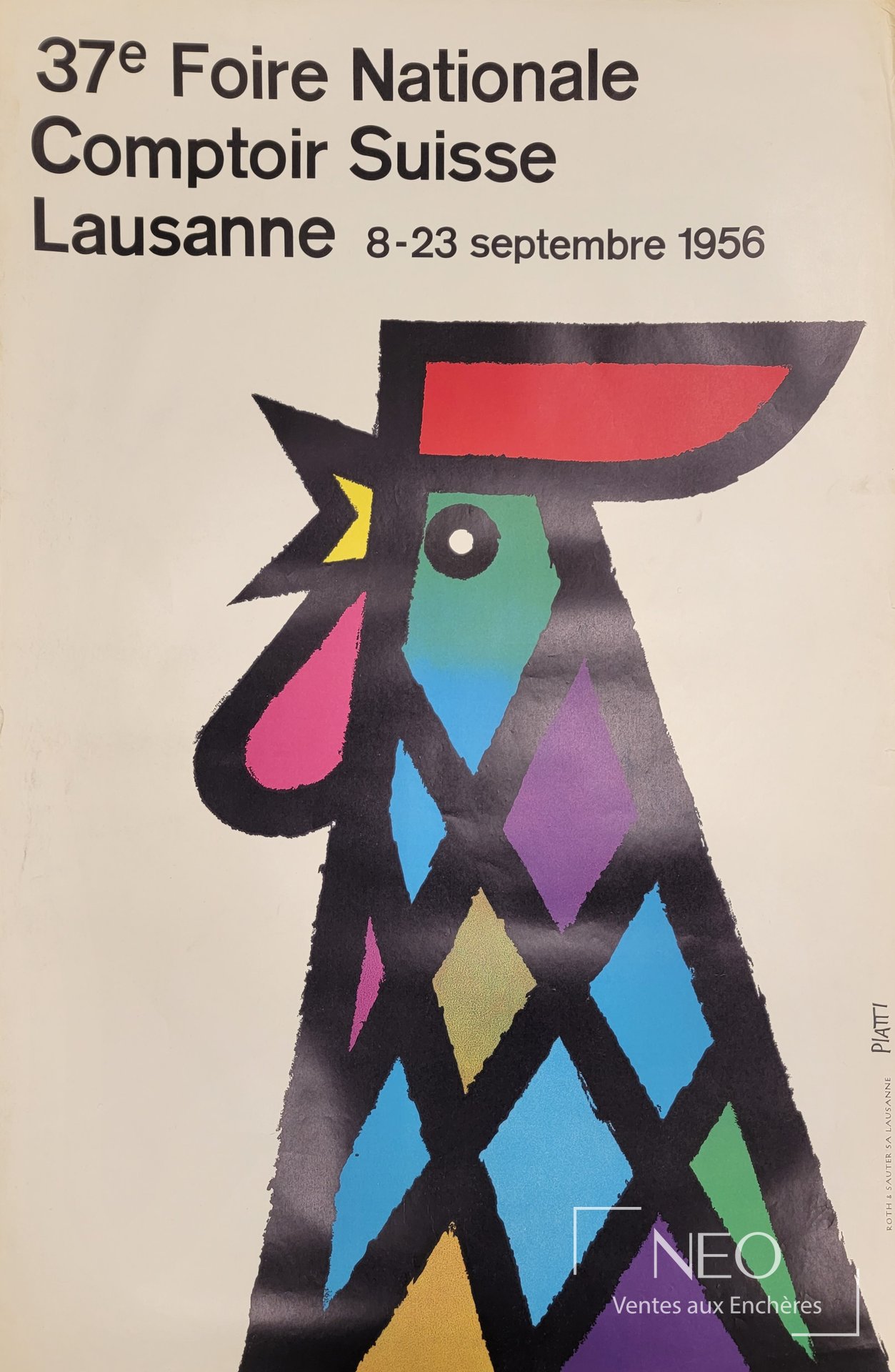 Affiche de Celestino Piatti pour la 37e Foire Nationale