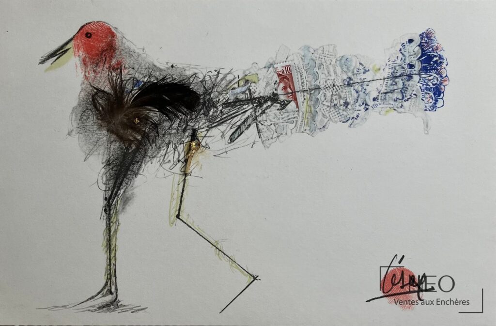 Œuvre de César Baldaccini d'après Poule