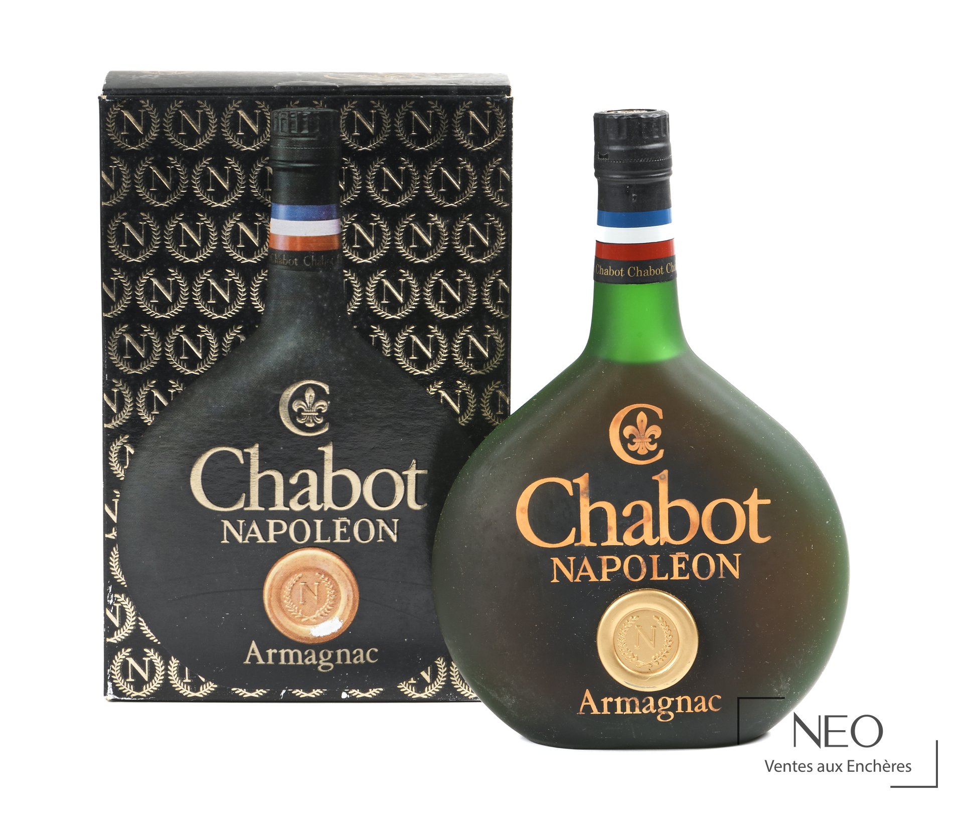 Chabot Napoléon Armagnac, bouteille 70 cl avec boîte d’origine