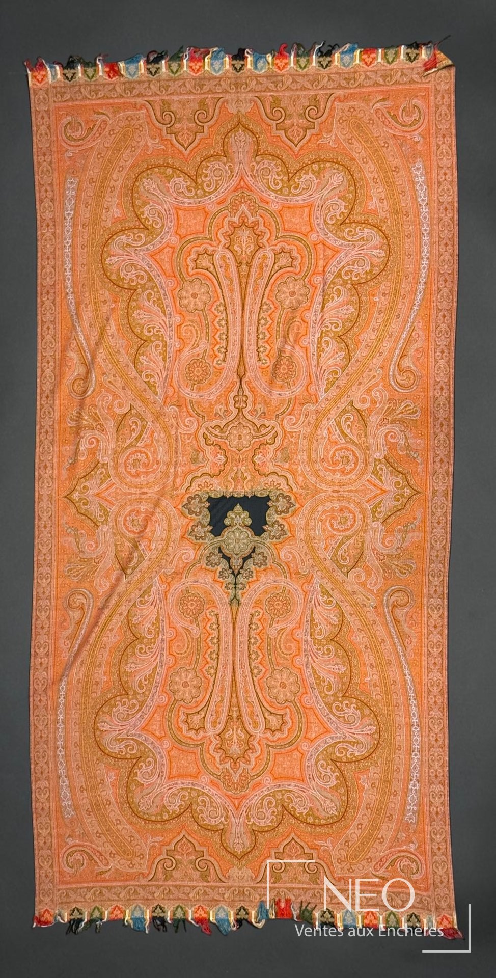 Long châle Cachemire, Paris, D. Frères & Compagnie, seconde moitié du XIXe siècle