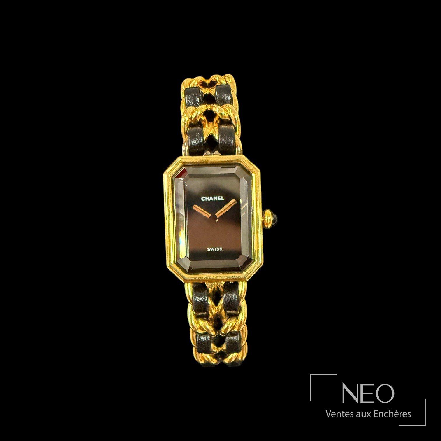 Montre CHANEL Première en acier plaqué or