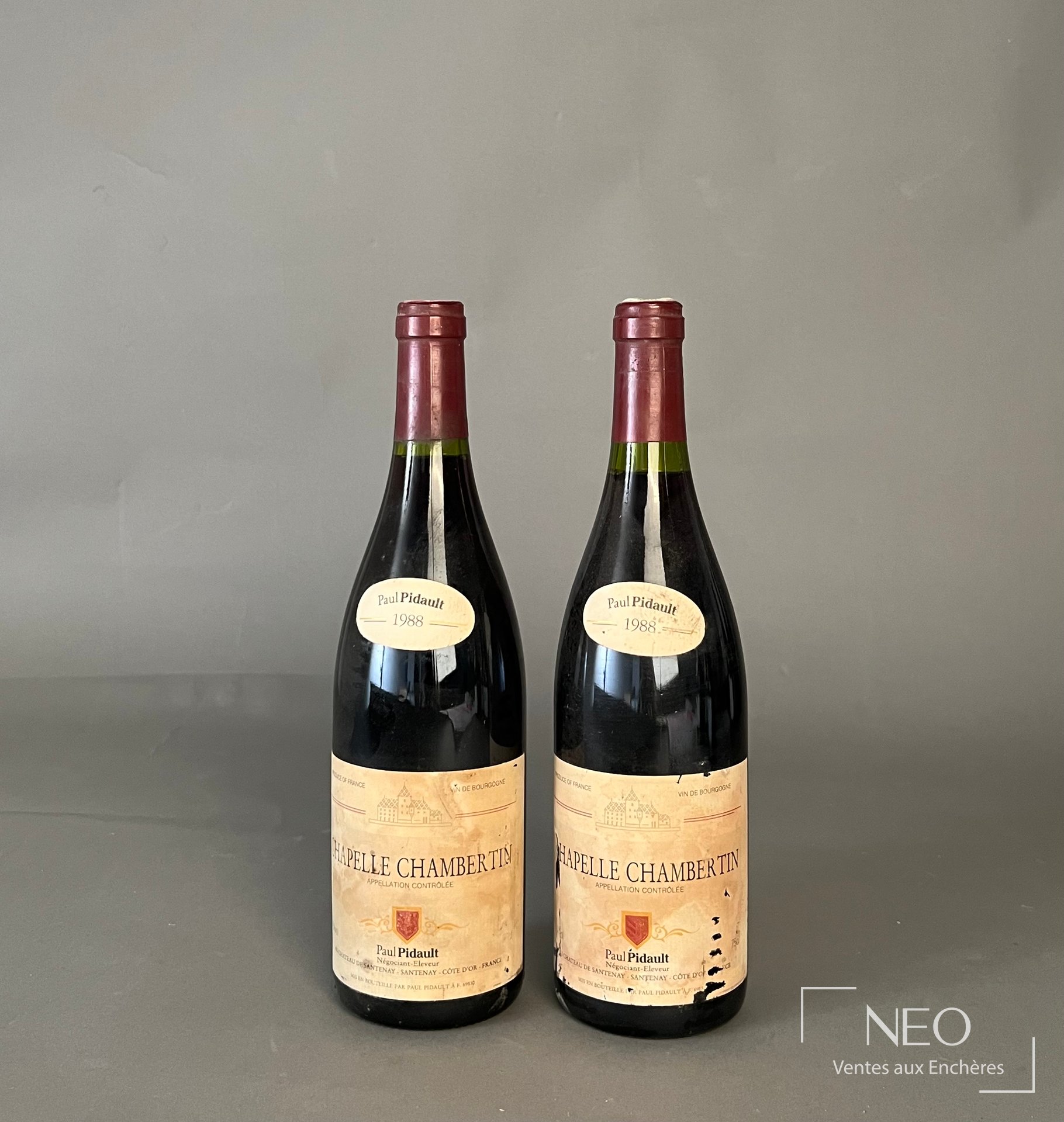 Chapelle-Chambertin Grand Cru Pidault 1988, 2 bouteilles