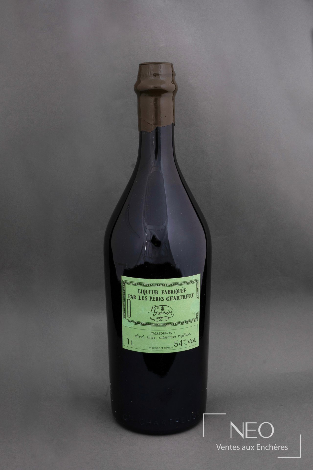 Chartreuse Verte VEP mise de 1992, bouteille d’un litre en coffret bois