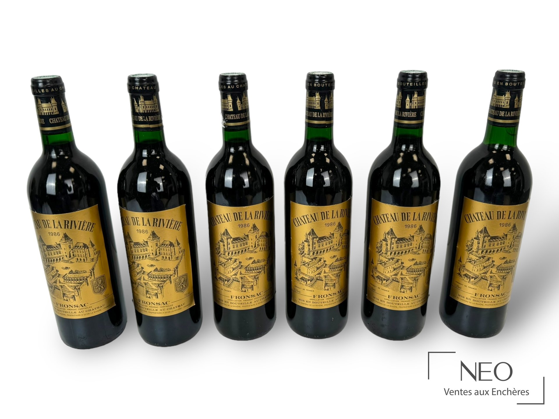 Château de la Rivière Fronsac 1986, 6 bouteilles